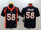 Denver Broncos #58 Von Miller Blue Youth Vapor Untouchable Limited Jersey