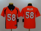 Denver Broncos #58 Von Miller Orange Youth Vapor Untouchable Limited Jersey