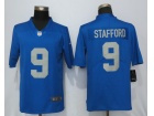 Detroit Lions #9 Matthew Stafford Blue Throwback Style Vapor Untouchable Limited Football Jersey