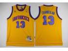 Golden State Warrlors #13 Chamberlain Yellow Throwback Jerseys