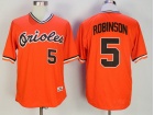 Baltimore Orioles #5 Brooks Robinson Orange Throwback Jerseys