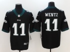 Philadelphia Eagles #11 Carson Wentz Black Vapor Untouchable Limited Football Jersey