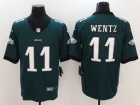 Philadelphia Eagles #11 Carson Wentz Green Vapor Untouchable Limited Football Jersey