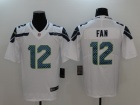 Seattle Seahawks #12 Fan White Vapor Untouchable Limited Football Jersey