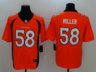 Denver Broncos #58 Von Miller Orange Vapor Untouchable Limited Football Jersey