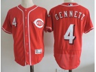 Cincinnati Reds #4 Scooter Gennett Red Flexbase Jersey