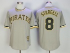 Pittsburgh Pirates #8 Willie Stargell Majestic Gray Road Cool Base Cooperstown Collection Jersey