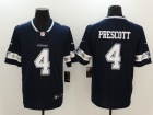 Dallas Cowboys #4 Dak Prescott Blue Mens Vapor Untouchable Limited Jersey