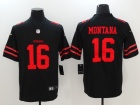 San Francisco 49ers #16 Joe Montana Black Mens Vapor Untouchable Limited Jersey