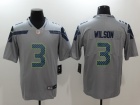 Seattle Seahawks #3 Russell Wilson Gray Vapor Untouchable Limited Football Jersey