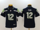 Seattle Seahawks #12 Fan Blue Youth Vapor Untouchable Limited Football Jersey