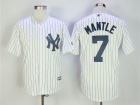 New York Yankees #7 Mickey Mantle White Cool Base Baseball Jersey