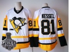 Pittsburgh Penguins #81 Phil Kessel White with 2017 Stanley Cup Finals Patch Hockey Jersey