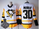 Pittsburgh Penguins #30 Matthew Murray White with 2017 Stanley Cup Finals Patch Hockey Jersey