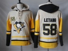 Pittsburgh Penguins #58 Kristopher Letang Cream 2017 Pullover Hockey Hoodies