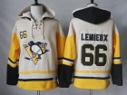 Pittsburgh Penguins #66 Mario Lemieux Cream 2017 Pullover Hockey Hoodies