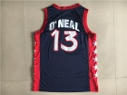 Dream Team #13 Shaquille O'Neal Blue 1996 USA Olympic Basketball Jerseys