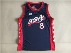 Dream Team #8 Scottie Pippen Navy Blue 1996 USA Olympic Basketball Jerseys