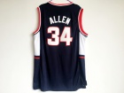 University of Connecticut #34 Ray Allen Blue College Basketball Jersey