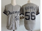 Chicago White Sox #56 Mark Buehrle Gray with 2005 World Series Patch Throwback Baseball Jersey