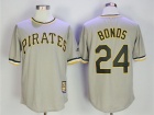 Pittsburgh Pirates #24 Barry Bonds Gray Road Cool Base Cooperstown Collection Player Jersey