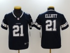 Dallas Cowboys #21 Ezekiel Elliott Blue Youth Vapor Untouchable Limited Jersey