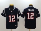 New England Patriots #12 Tom Brady Blue Youth Vapor Untouchable Limited Jersey