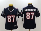 New England Patriots #87 Rob Gronkowski Blue Womens Vapor Untouchable Limited Jersey