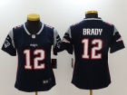 New England Patriots #12 Tom Brady Blue Womens Vapor Untouchable Limited Jersey