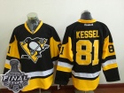 Pittsburgh Penguins #81 Phil Kessel Black with 2017 Stanley Cup Finals Patch Hockey Jersey