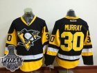 Pittsburgh Penguins #30 Matthew Murray Black with 2017 Stanley Cup Finals Patch Hockey Jersey