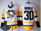 Pittsburgh Penguins #30 Matthew Murray White with 2017 Stanley Cup Champions Patch Hockey Jersey