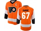 Custom Philadelphia Flyers #67 SARGE Orange Home with C Patch size XXL/54