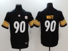 Pittsburgh Steelers #90 T.J. Watt Black Men's Vapor Untouchable Limited Jersey