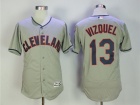 Cleveland Indians #13 Omar Vizquel Gray Retro Flexbase Baseball Jersey