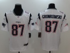 New England Patriots #87 Rob Gronkowski White Men's Vapor Untouchable Limited Jersey