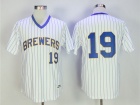 Milwaukee Brewers #19 Robin Yount White Cool Base Jerseys