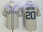 Homestead Grays #20 Josh Gibson Gray Baseball Jersey