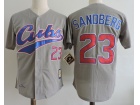 Chicago Cubs #23 Ryne Sandberg Gray 1994 Throwback Jerseys