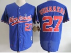 Montreal Expos #27 VLADIMIR GUERRERO Blue Throwback Jerseys