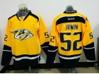 Nashville Predators #52 Matt Irwin Yellow Hockey Jersey