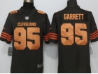 Cleveland Browns #95 Myles Garrett Brown Color Rush Limited Football Jerseys