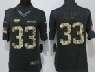 New York Jets #33 Jamal Adams Anthracite Salute To Service Limited Jersey