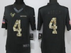 Houston Texans #4 Deshaun Waston Anthracite Salute to Service Limited Football Jersey