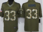 New York Jets #33 Jamal Adams Green Salute To Service Limited Jersey