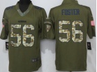 San Francisco 49ers #56 Reuben Foster Green Salute To Service Limited Jersey