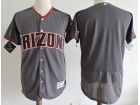 Men's Arizona Diamondbacks Blank Gray 2017 Flex Base Baseball Jerseys