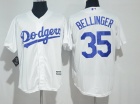 Los Angeles Dodgers #35 Cody Bellinger White Cool Base Jersey