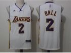 Los Angeles Lakers #2 Lonzo Ball White 2017 NBA Draft Basketball Jerseys