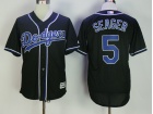 Los Angeles Dodgers #5 Corey Seager Black Fashion Baseball Jersey